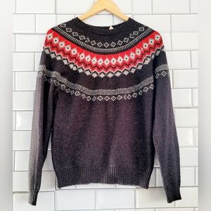 Original weatherproof vintage mens isle crew neck sweater color(s) black gray re